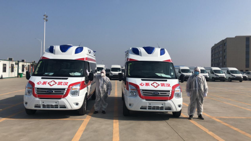 全國(guó)第一批，江鈴福特全順負(fù)壓救護(hù)車(chē)奔赴武漢
